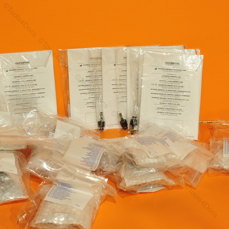 Set of TWO Olympus MH-553 Soaking Caps & One MAJ-1444 Air/Water Valve