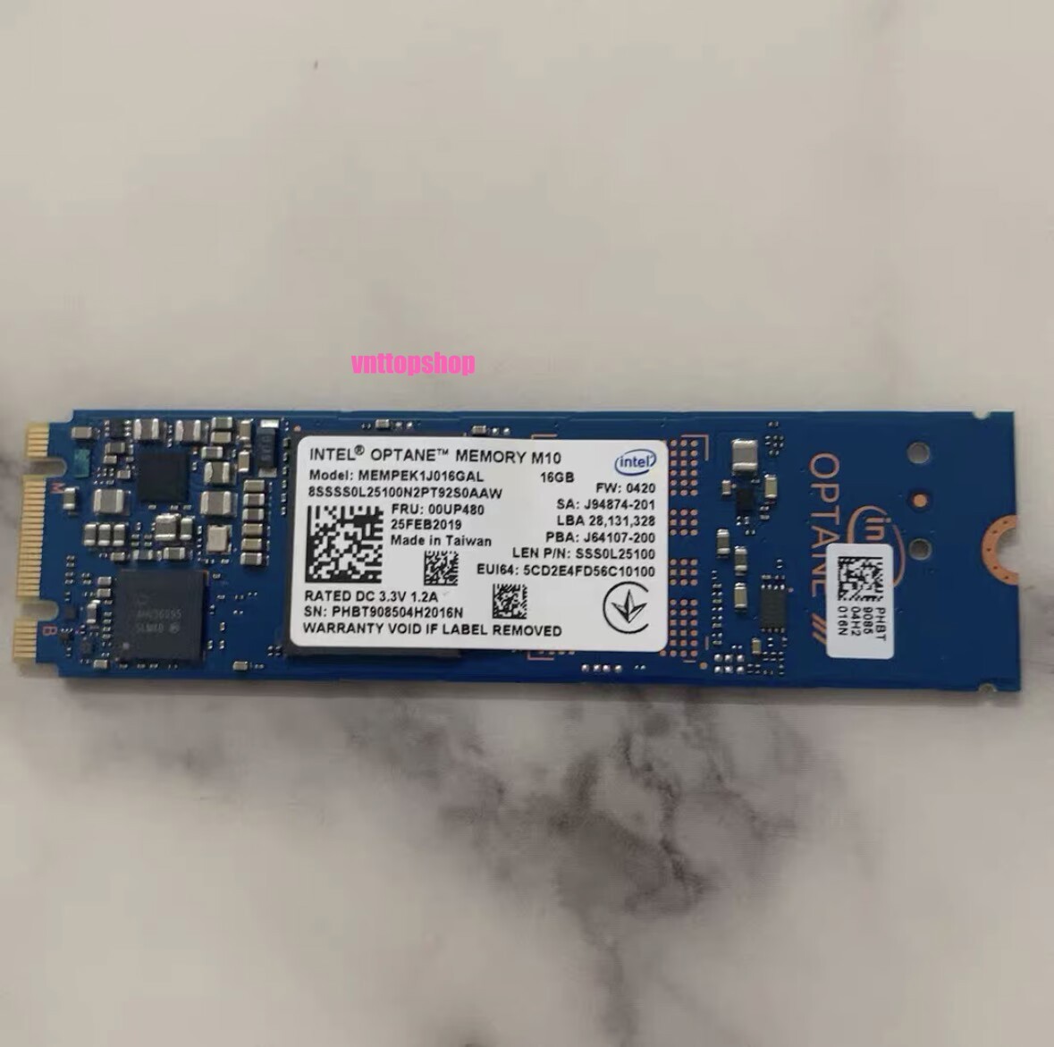 16GB Intel Optane Memory M10 M.2 2280 MEMPEK1J016GAL PCIe 3.0 3D Xpoint NVMe SSD