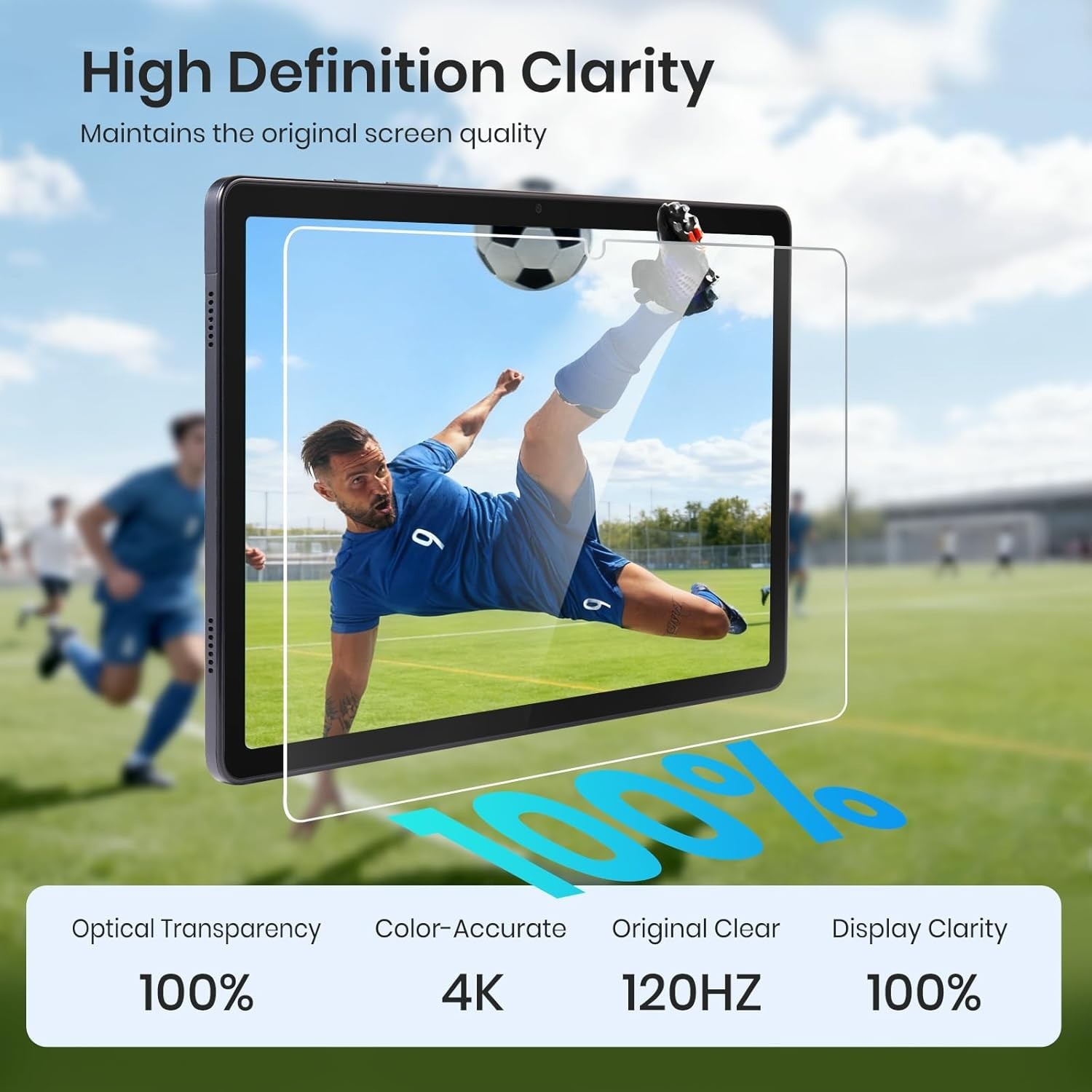 2-Pack Tempered Glass Screen Protector For Samsung Galaxy Tab A11+ A11 Plus