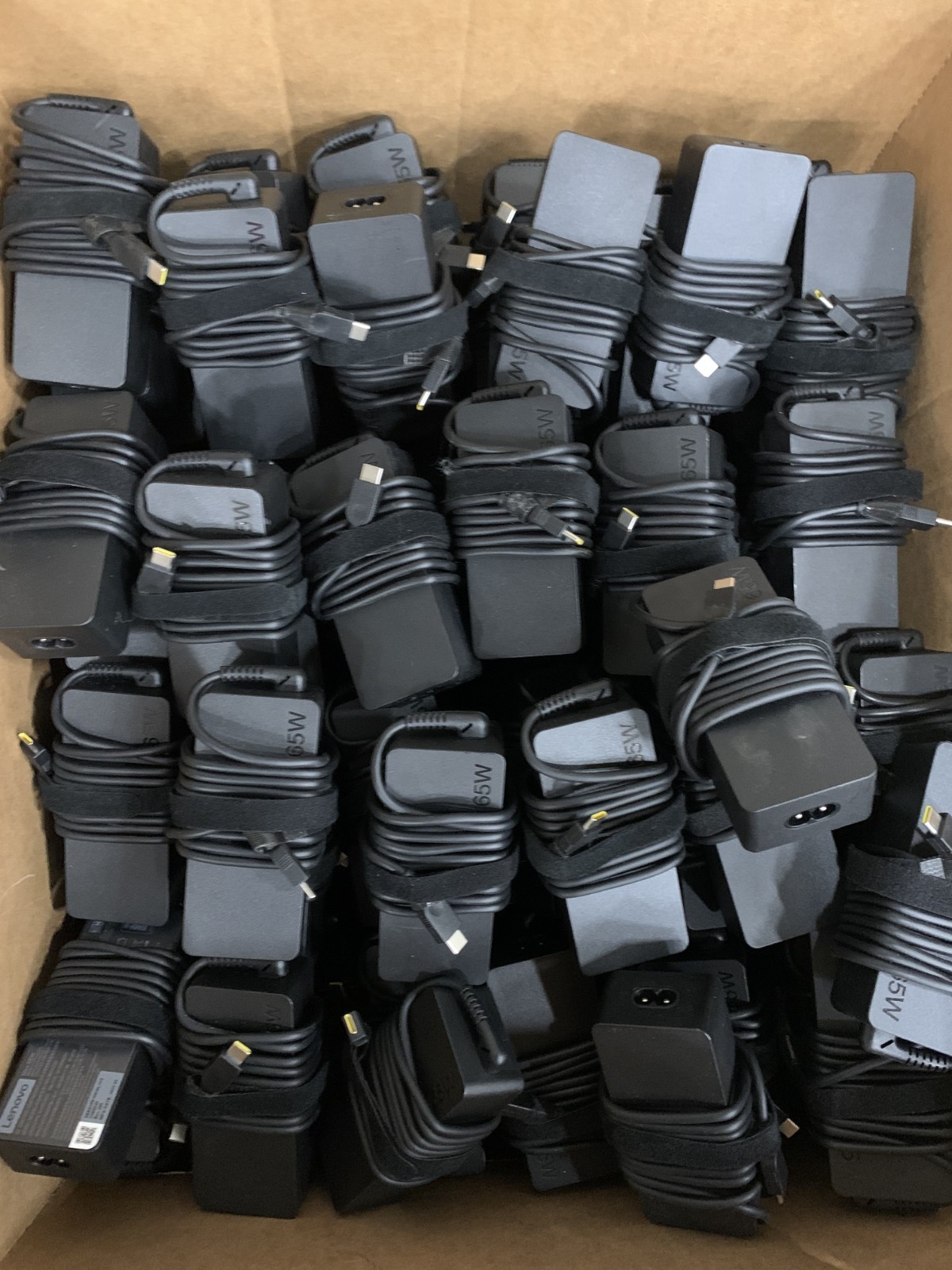 A lot of 10 Lenovo Max 65w 20V 3.25A AC Adapter USB Type C-NO POWER CABLE