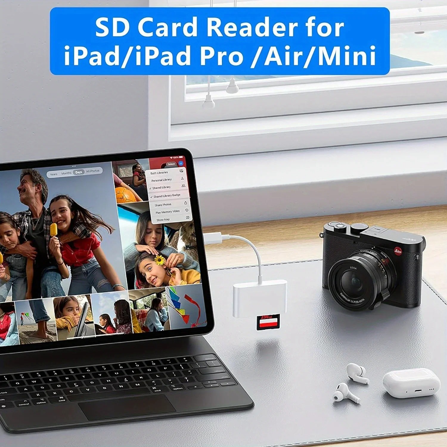 3 in 1 Type C SD TF Card Reader Adapter for iPhone MacBook Android Laptop PC USB