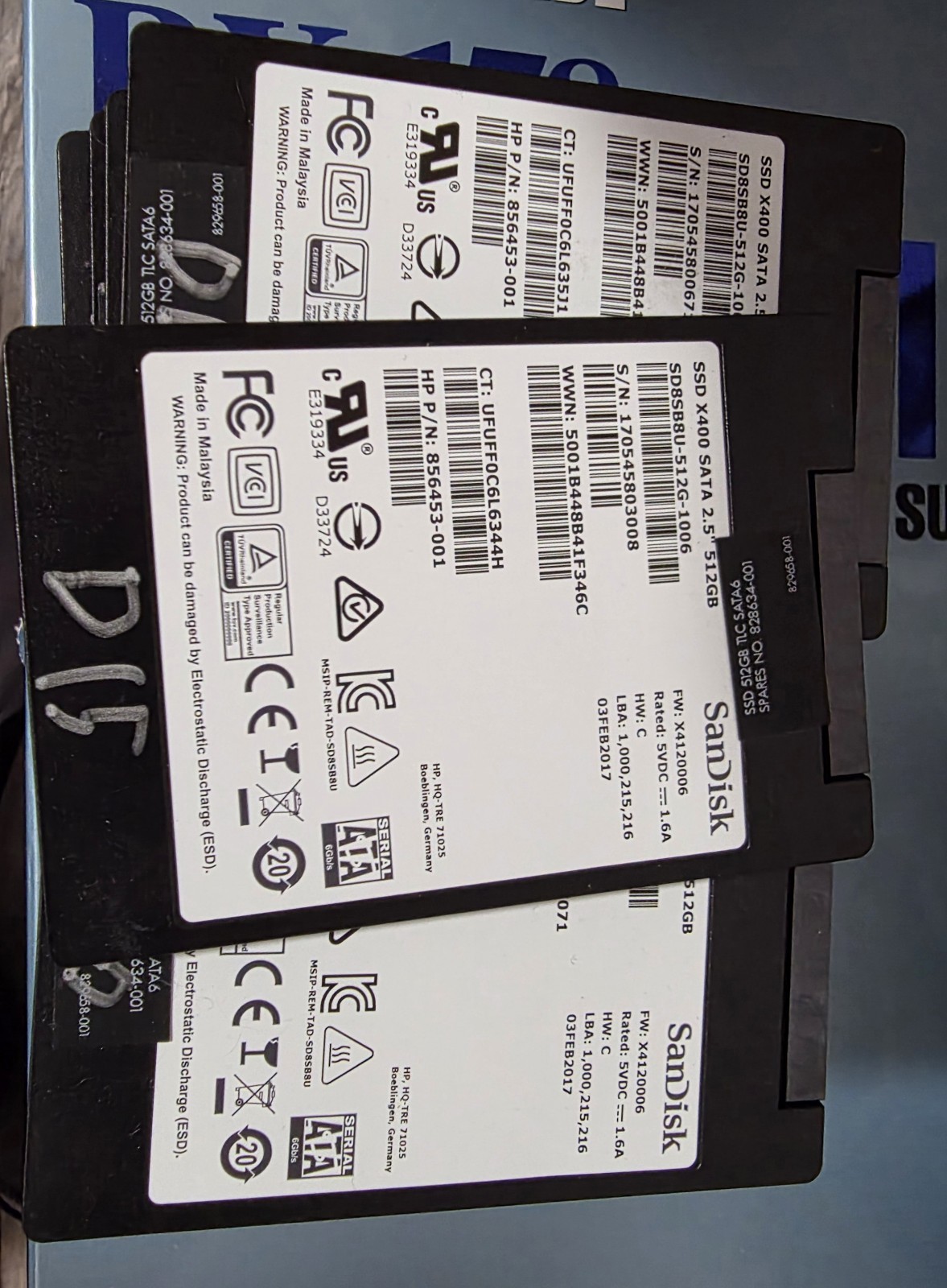 Sandisk X400 2.5 7MM 512GB SSD – Working Condition