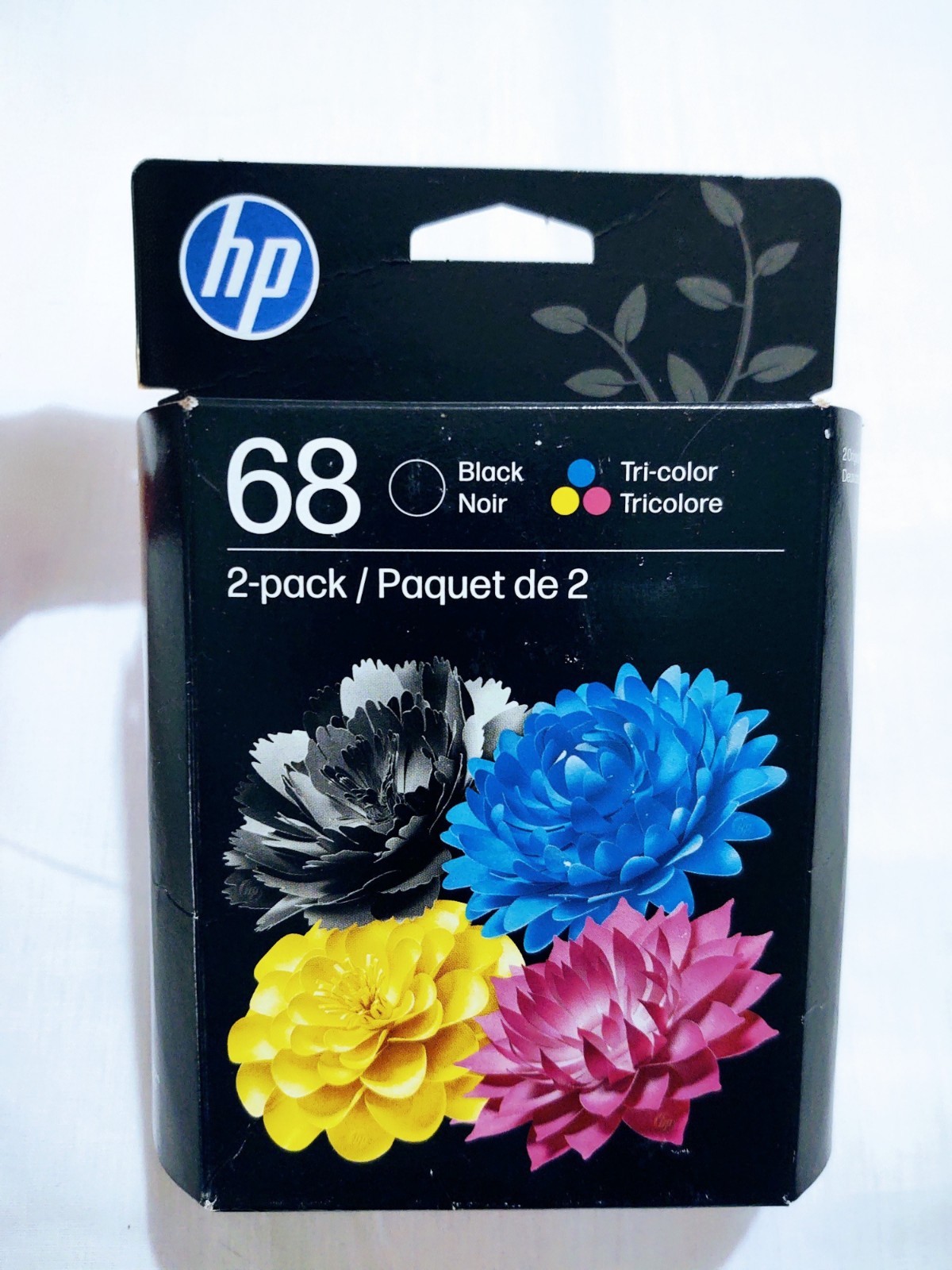 NEW HP 2 Pack 68 Black & Tricolor Ink Cartridges Exp 5/2028