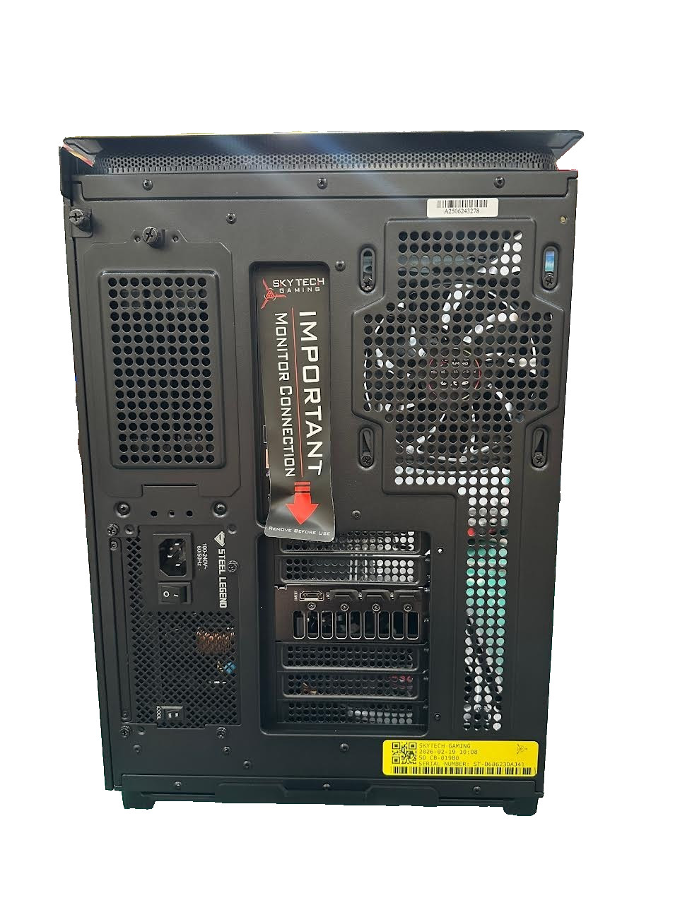 Skytech Gaming PC – RYZEN 7 9850X3D, RTX 5080, 2TB NVME, 32GB (USED)