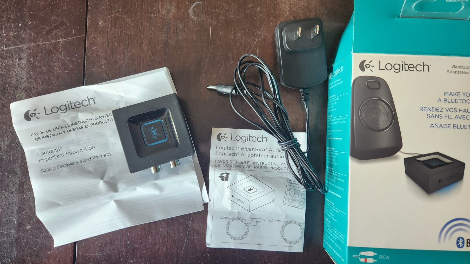 Logitech S-00144 / 980-000910 / 880-000451 Bluetooth Audio Adapter for Speakers