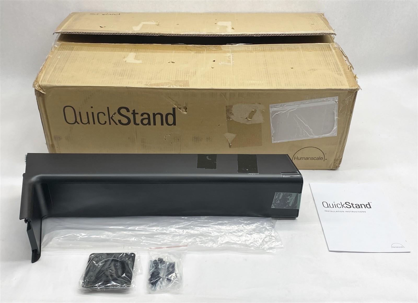 Humanscale Quickstand Heavy Mount Base Unit Single Monitor Black NEW open box
