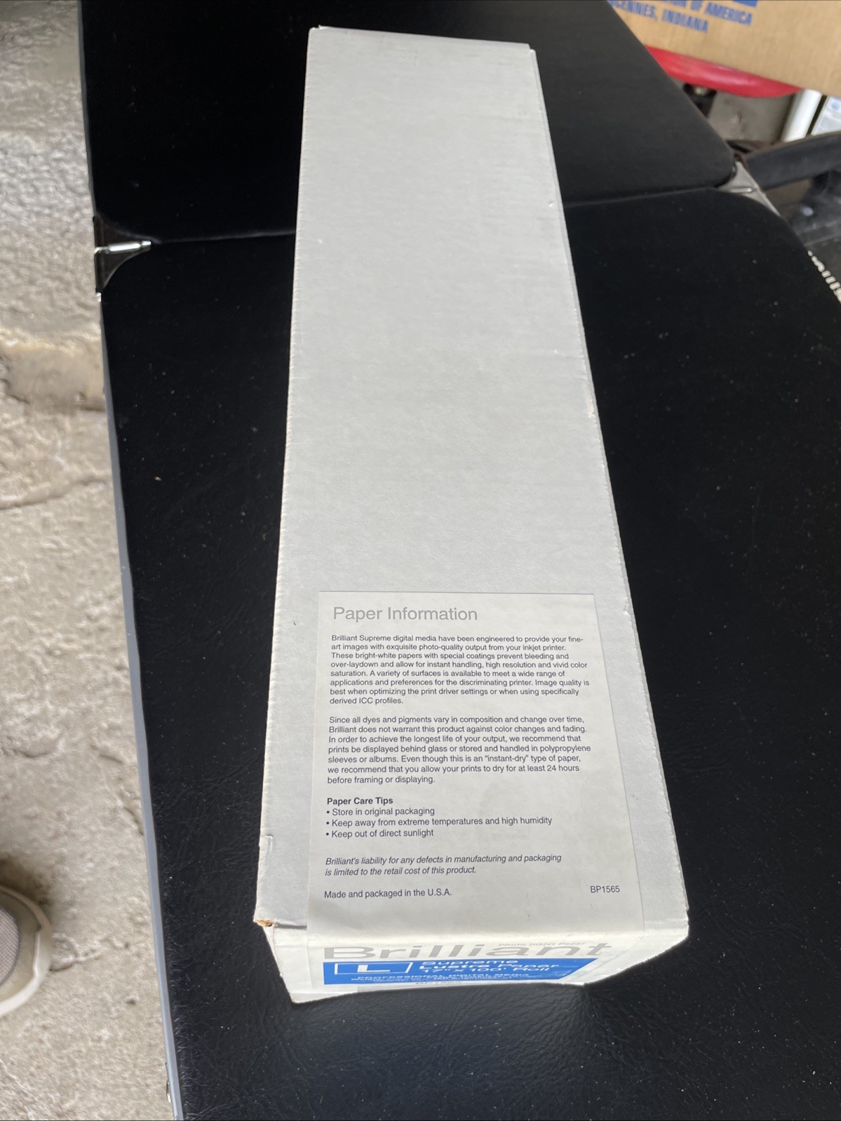 Brilliant Photo Ink, Jet Paper 17“ X 100‘ Roll New Sealed. Free Shipping! ￼
