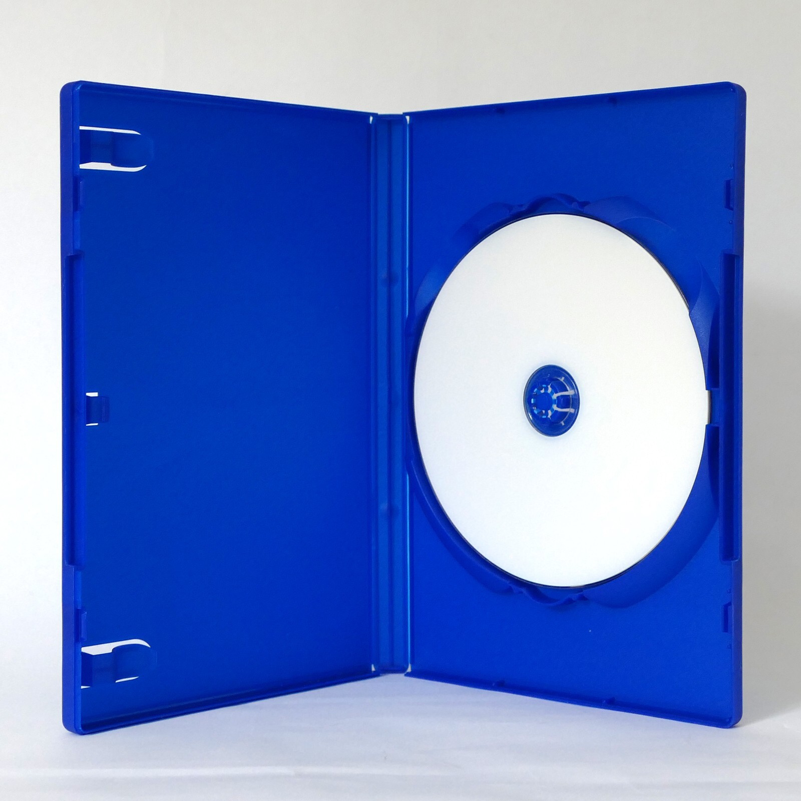 1 DARK BLUE Single US Plastic DVD Case Standard 14mm Color Sleeve Clips NEW