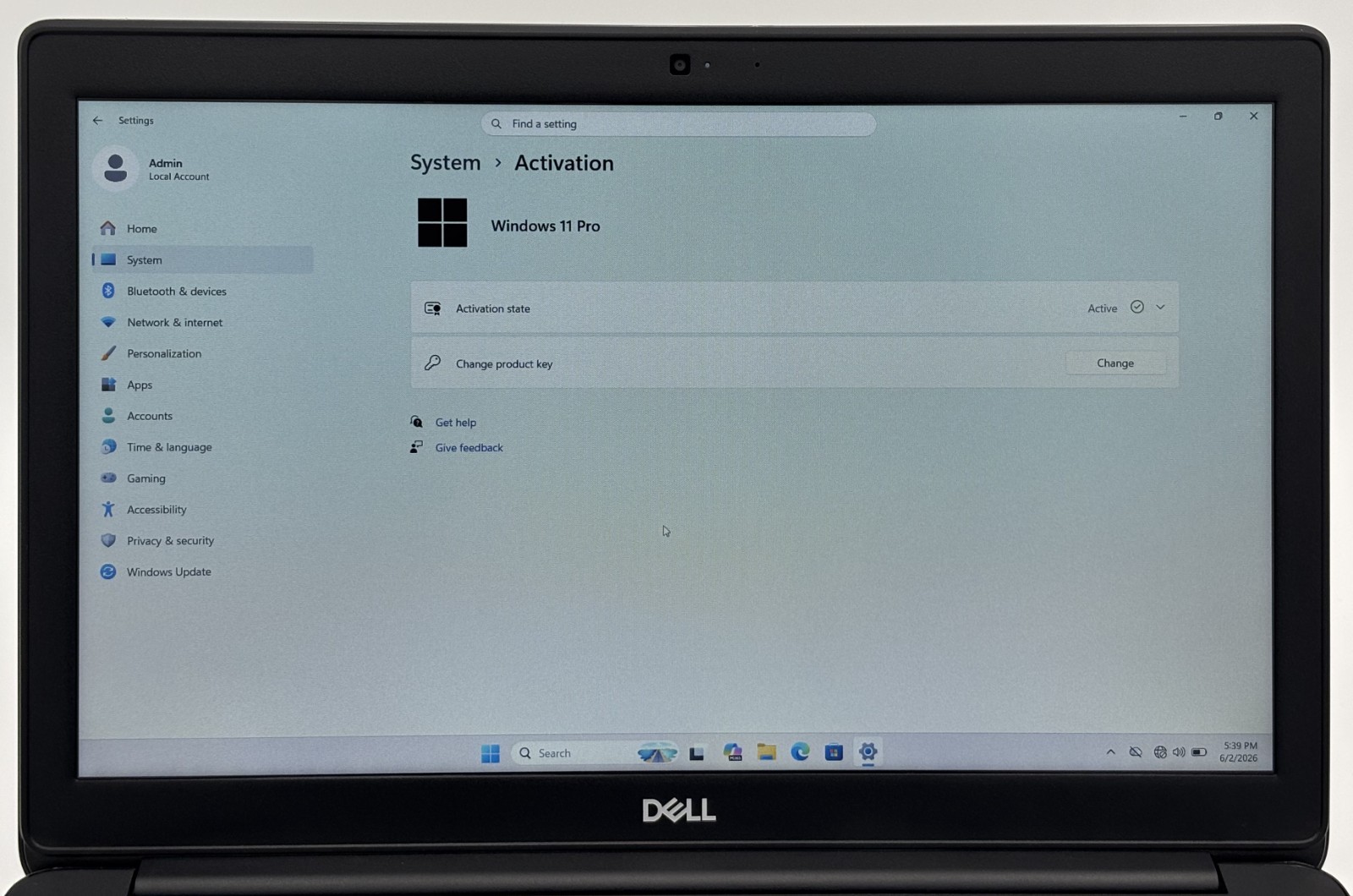 Dell Latitude 3500 15.6″ Laptop Intel i5-8265U 8GB RAM 256GB SSD Windows 11 Pro