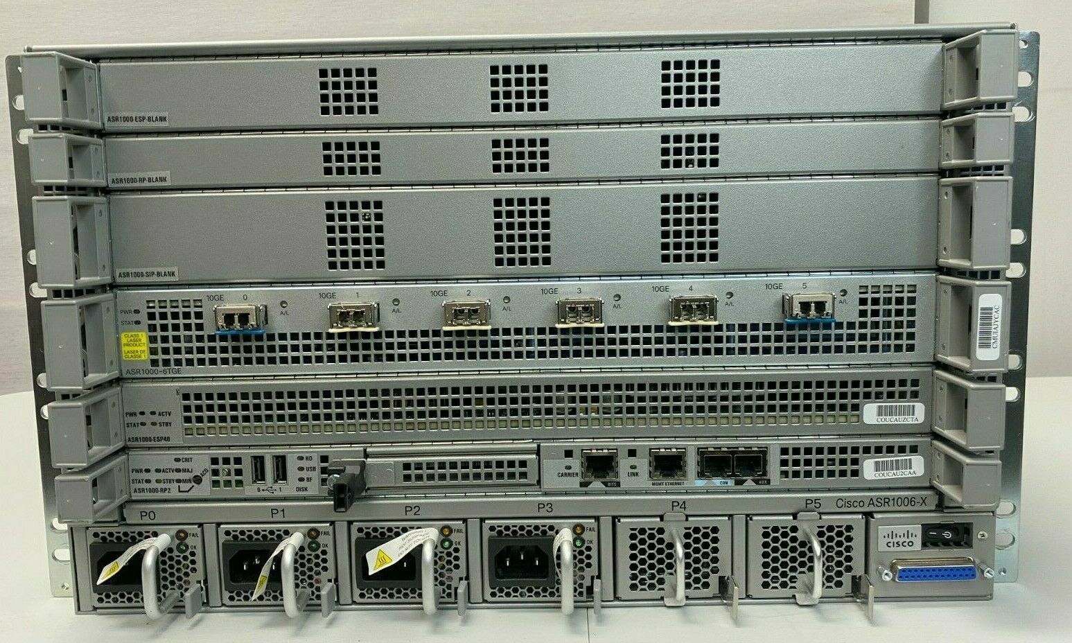 Cisco ASR1006-X Cisco ASR 1000 Routers 100 Gbps ASR1000-6TGE + ASR1000-RP3 +