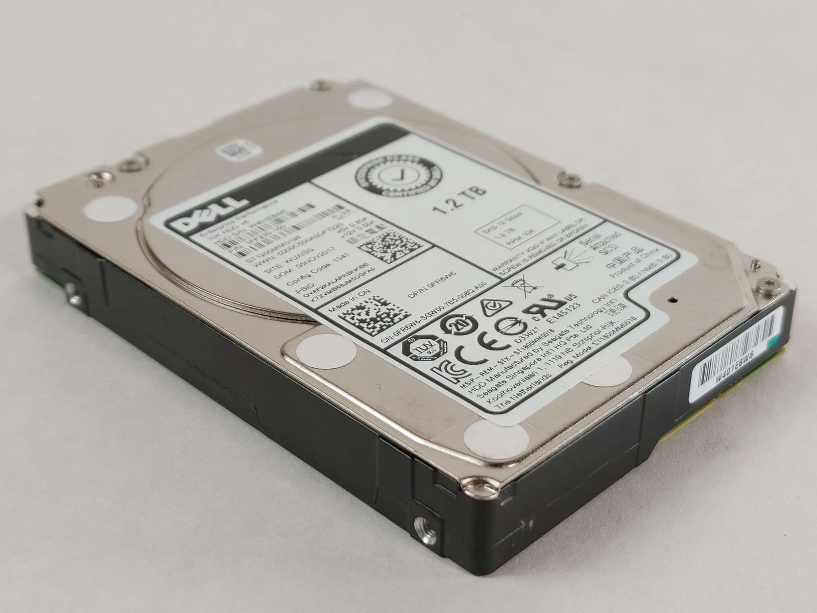 Lot of 2 Seagate Dell ST1200MM0198 1.2 TB SAS 3 2.5 in Enterprise Drive