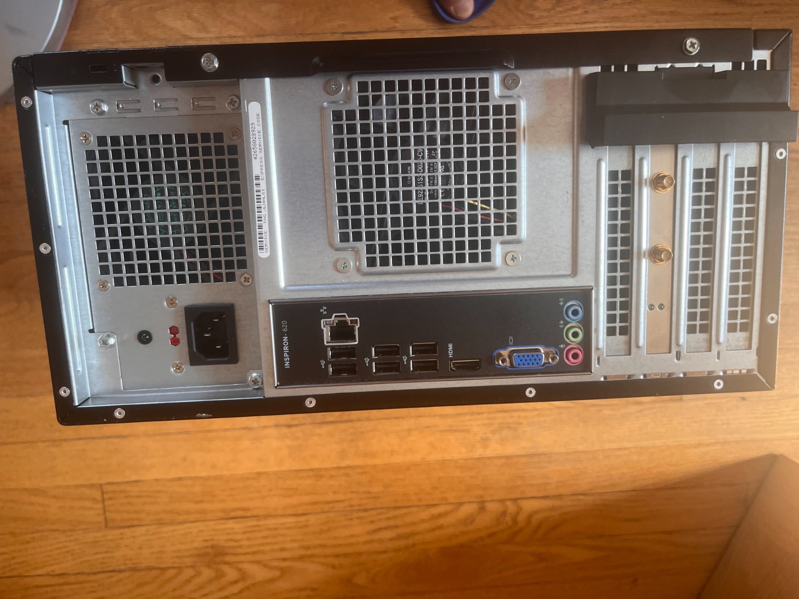 Dell Computer Inspiron 620,1 TB ATA2 HD,DVD/RW,Intel Corei3-2120,4GBdDR3 SDRAM