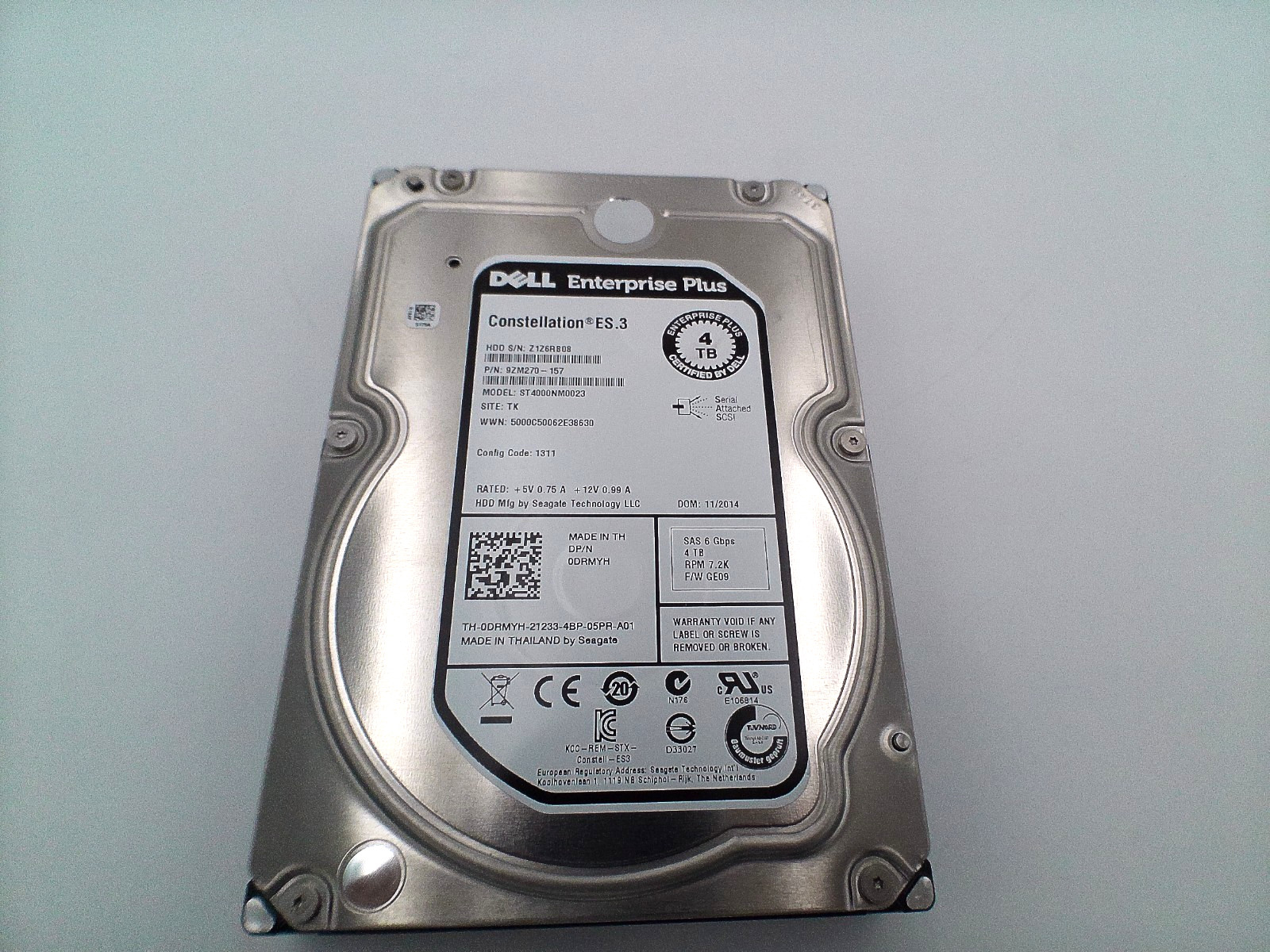 DELL HDD 4TB 7.2K 6G NLSAS 3.5IN (DRMYH)