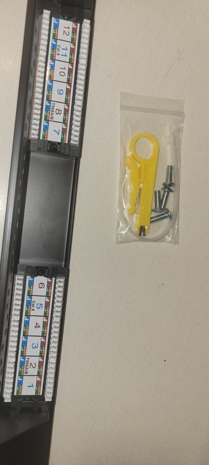 1 New 12 Port rack mount 1U Cat6 RJ45 Network Patch Panel, Buyer’s Point