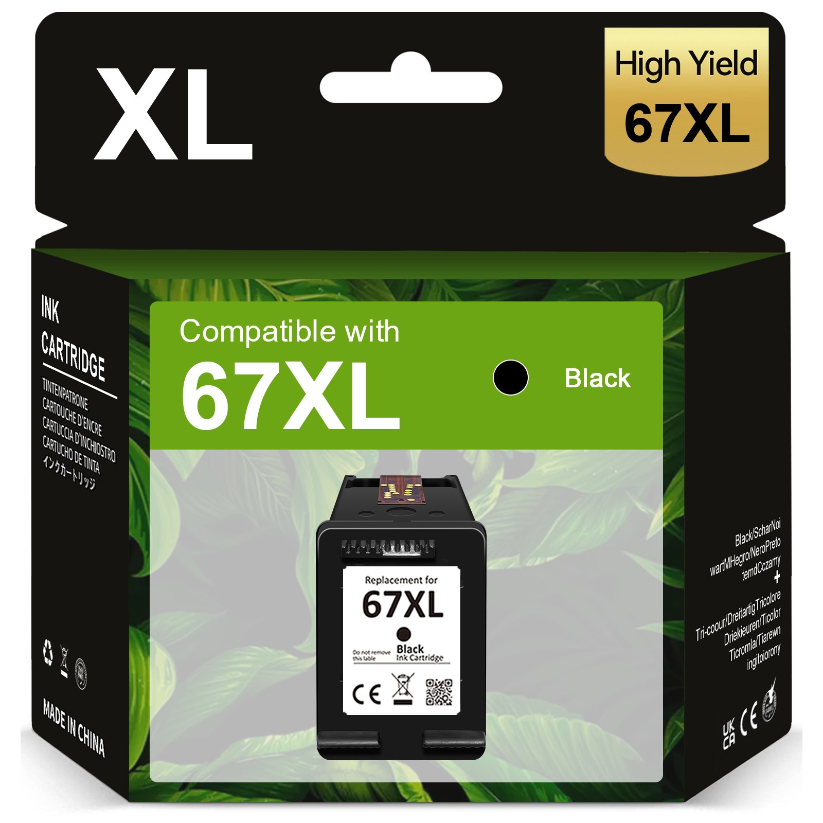 67XL Ink Cartridges for HP Ink 67 Deskjet 2800e 2752e 2755e 4100e Envy 6000 6458