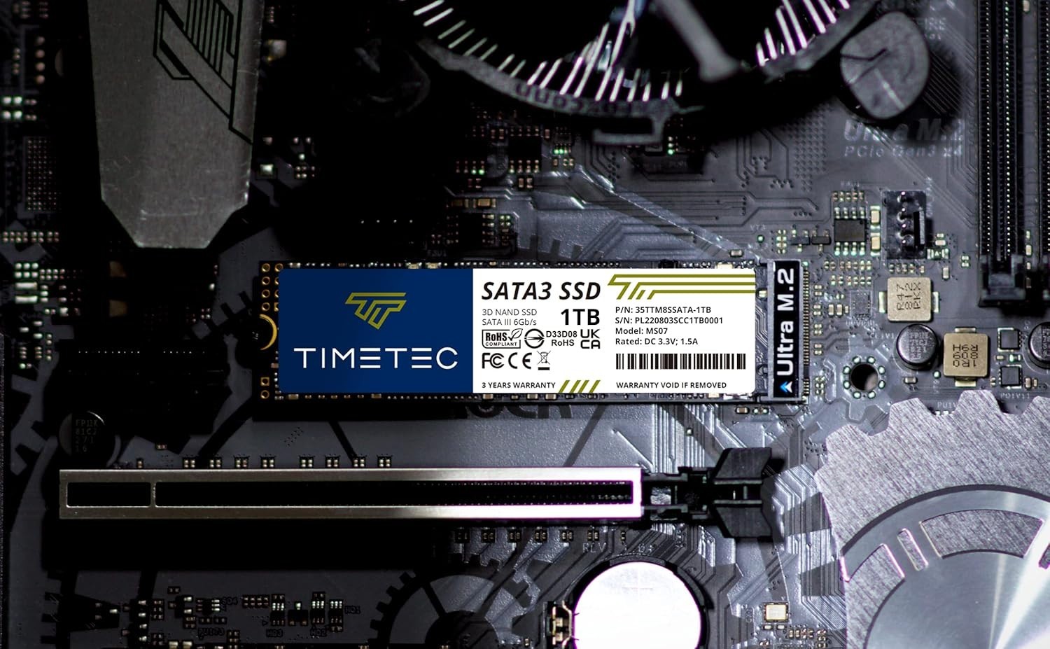 1TB SSD 3D NAND SATA III 6Gb/s M.2 2280 NGFF 512TBW Read Speed Up to 550MB/s …