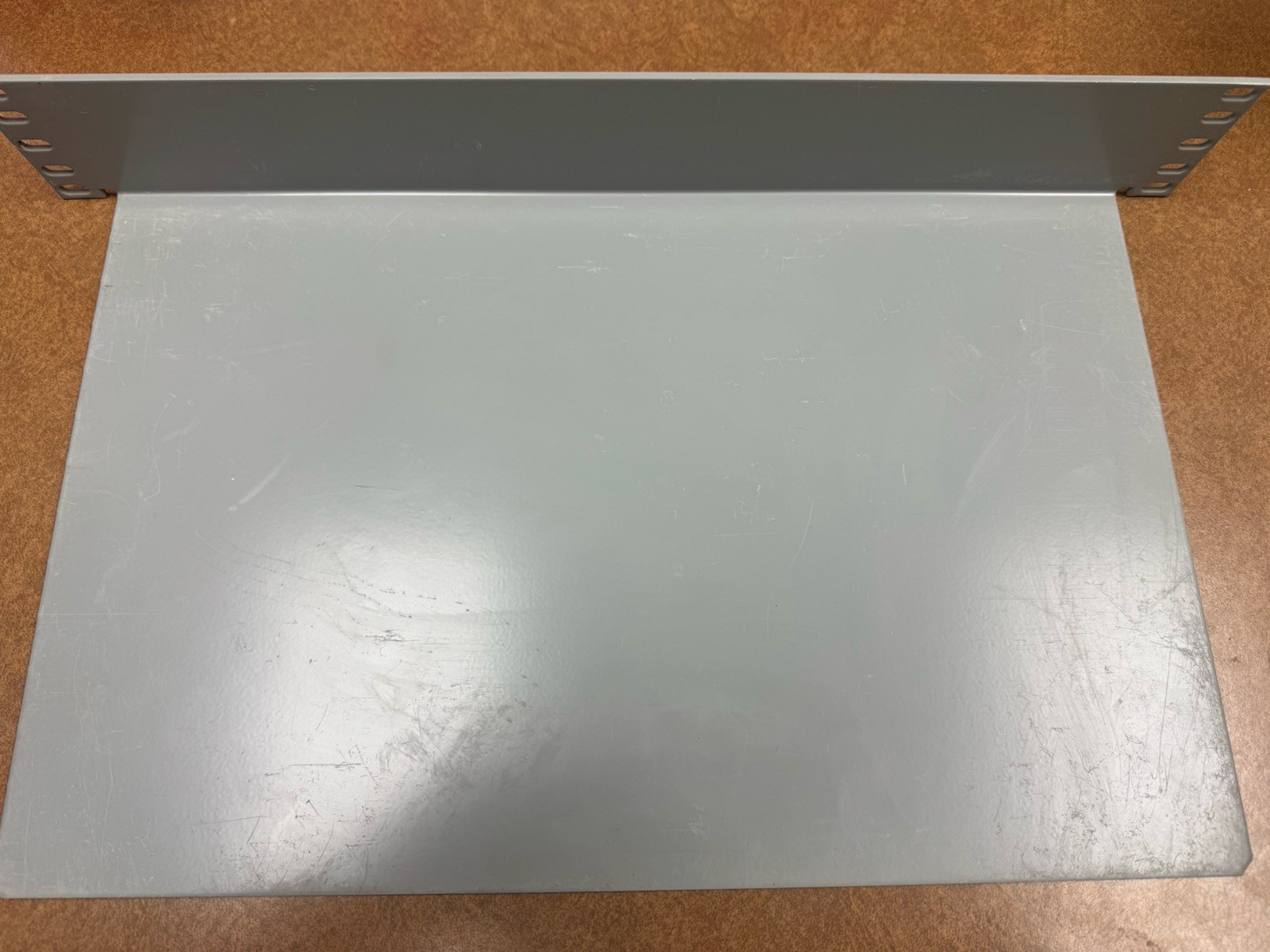 17” x 11″ Rack Mount Shelves, Fits In A 19” Telco Rack, Aluminum, Telco Gray