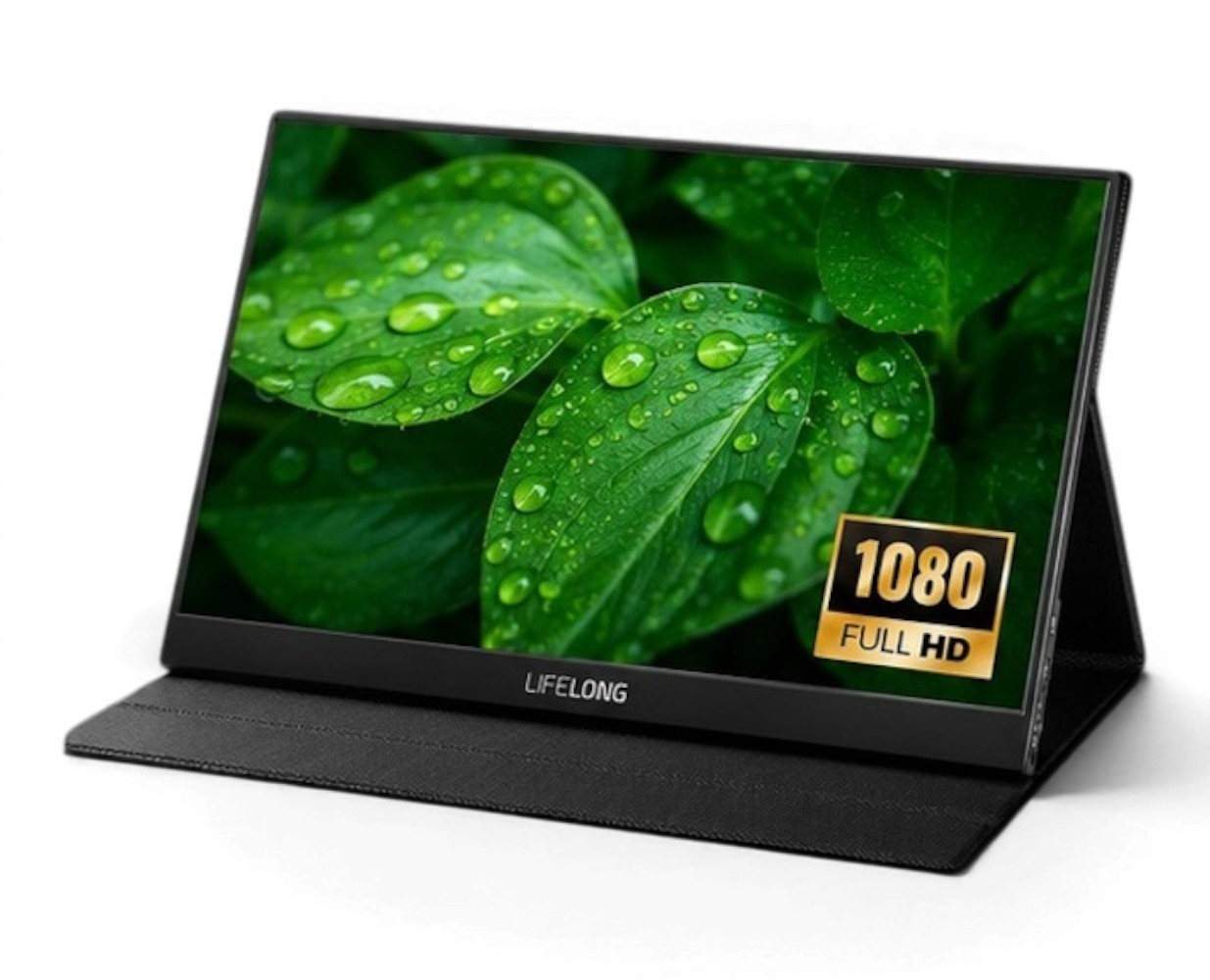 Lifelong 15.6″ 1080P Portable Monitor G70-T – IPS, Built-In Speakers, 60Hz, HDMI