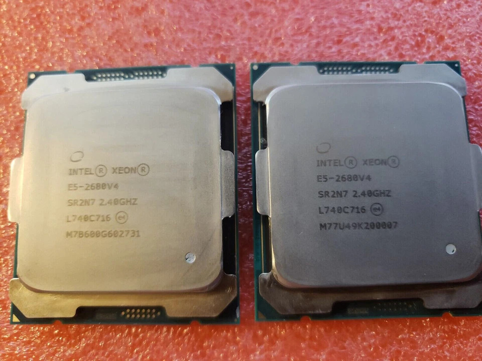 2PCS Intel Xeon E5-2690 V4 E5-2680 V4 E5-2660 V4 E5-2650V4 LGA2011-3 CPU