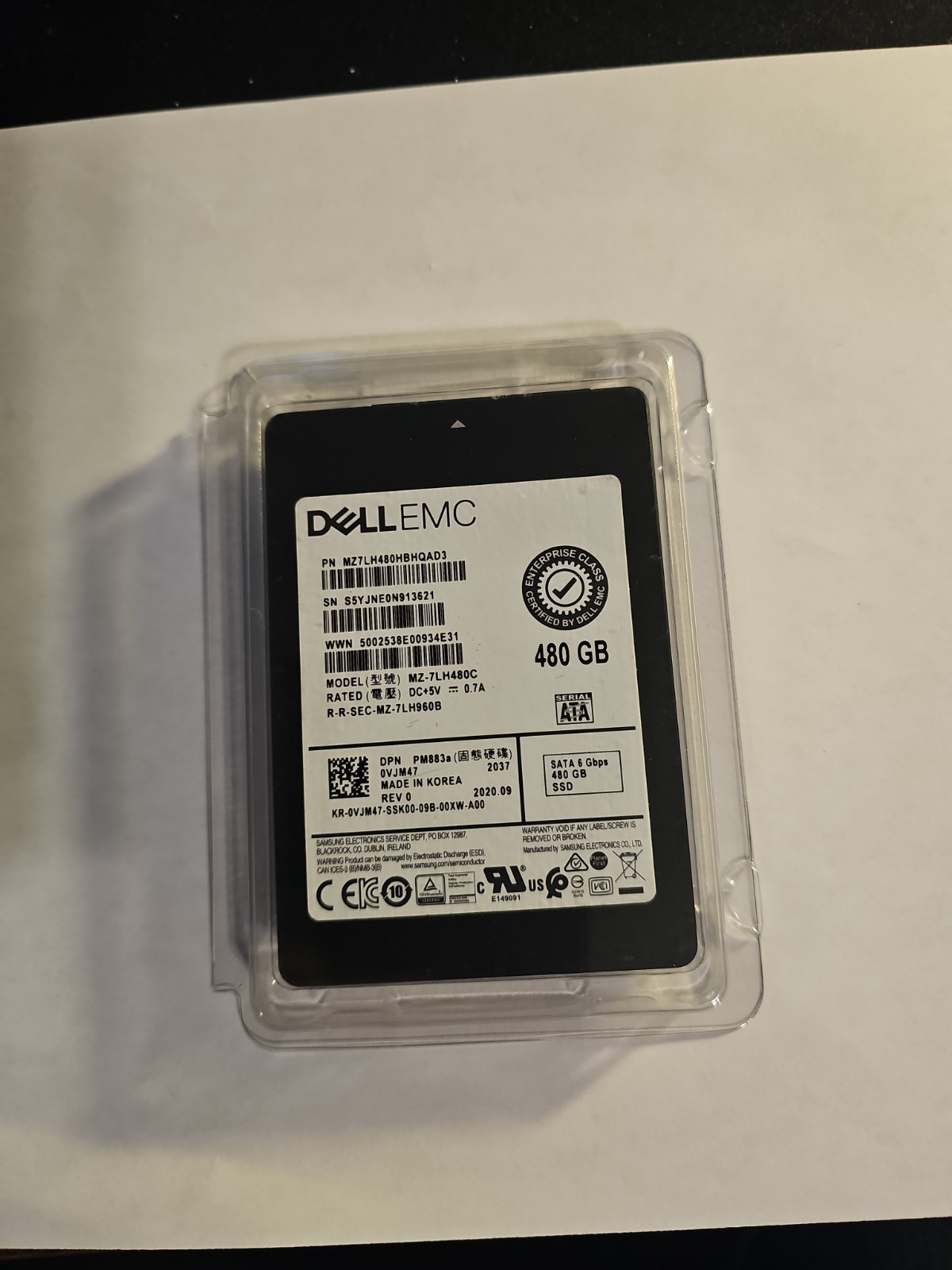 Dell EMC 0VJM47 480GB SSD