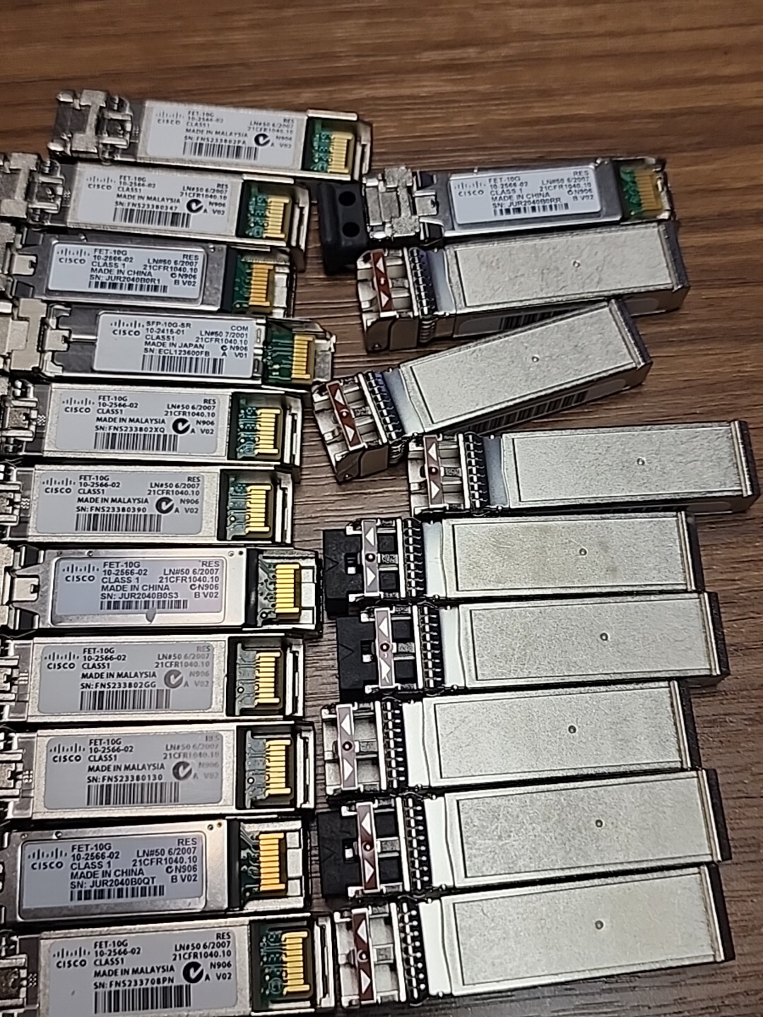 Genuine Cisco FET-10G TRANSCEIVERS – Lot Of 40 Units Two Years Warranty