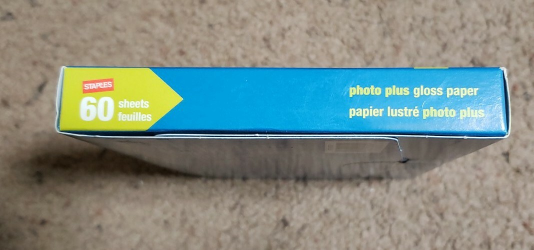 Staples Photo Plus Gloss 4×6 Inch Photo Paper 60 Sheets – For All Injet Printers