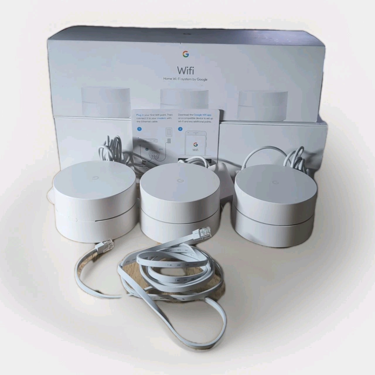 Google WiFi System Whole Home Mesh Router – 3 Pack (Open Box)