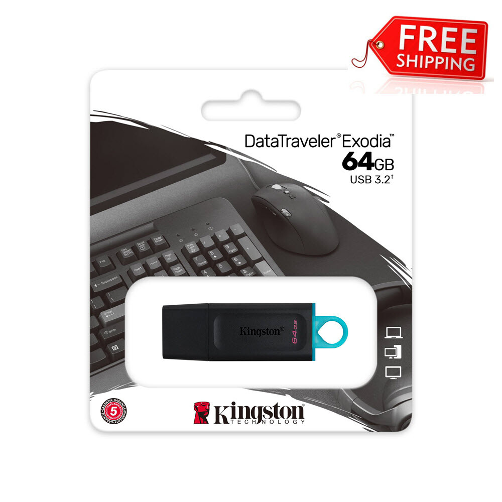 New Kingston 64GB USB 3.2 DataTraveler Exodia 64G USB Flash Drive USB Pen