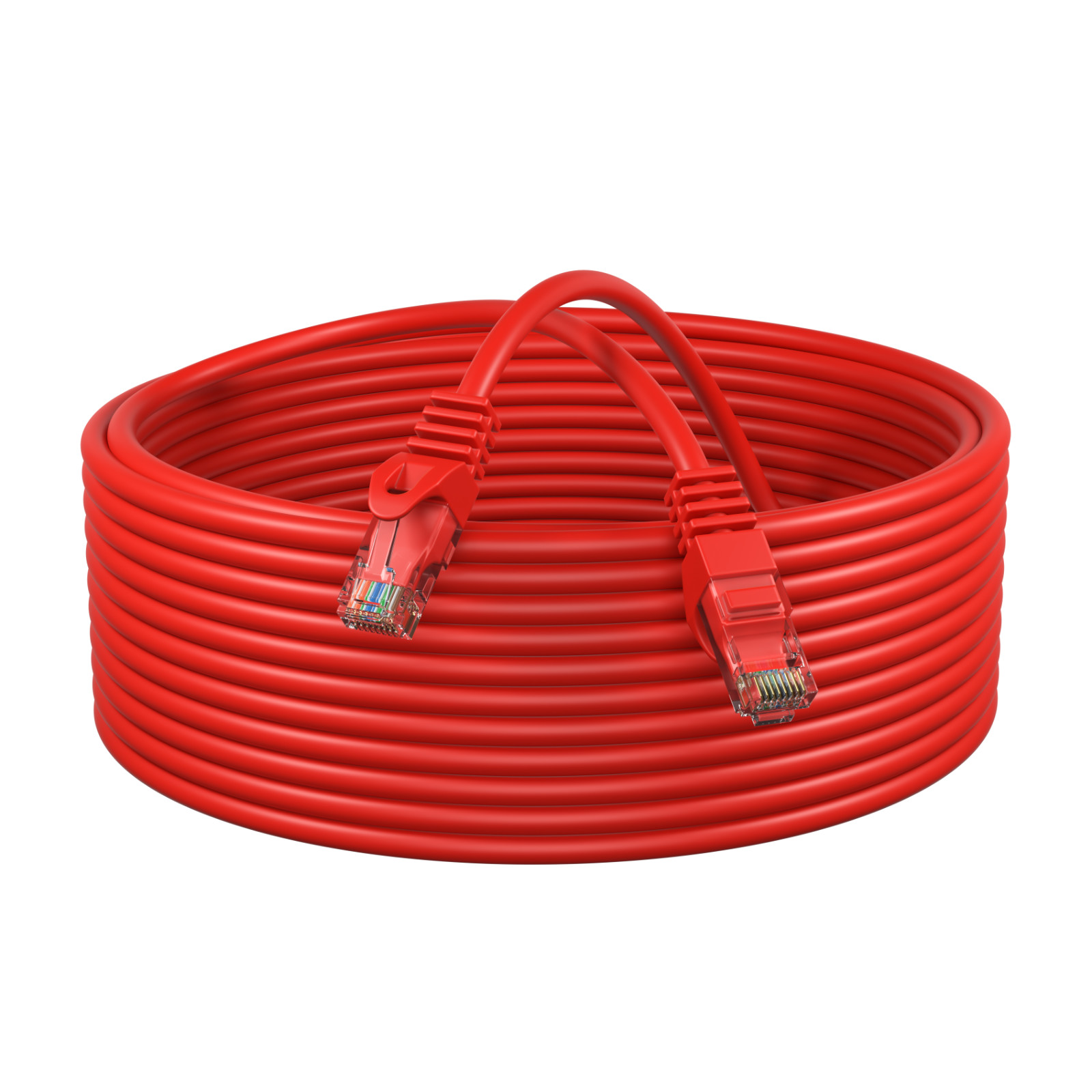CAT6 Ethernet LAN Network RJ45 Patch Cable 3FT-200FT Multipack LOT, Red