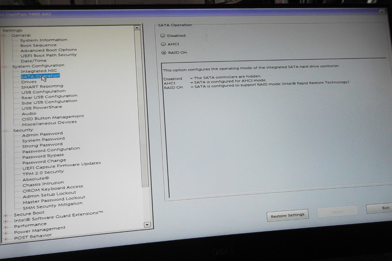 Dell Optiplex 7460 24″ AIO Intel Core i7-8700 3.2GHz 16GB Webcam 512GB SSD Wi-Fi