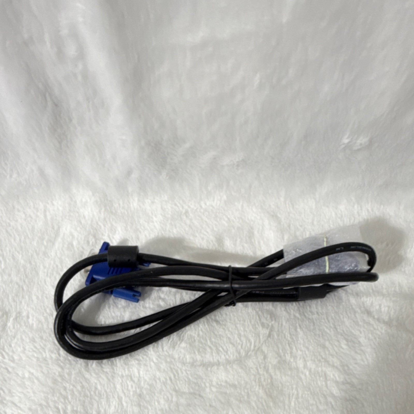 VGA/SVGA D-Sub Male to Male Monitor Cable Black with Blue Connectors