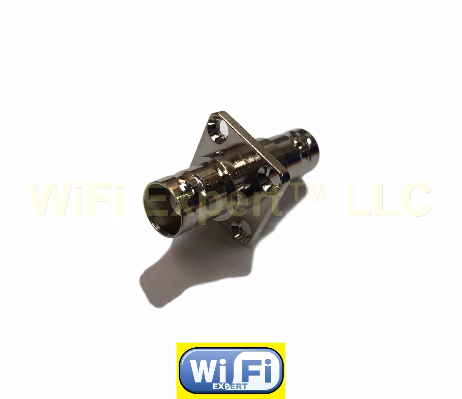 BNC Female to BNC Female type jack in series flange mount RF Adapter Connector