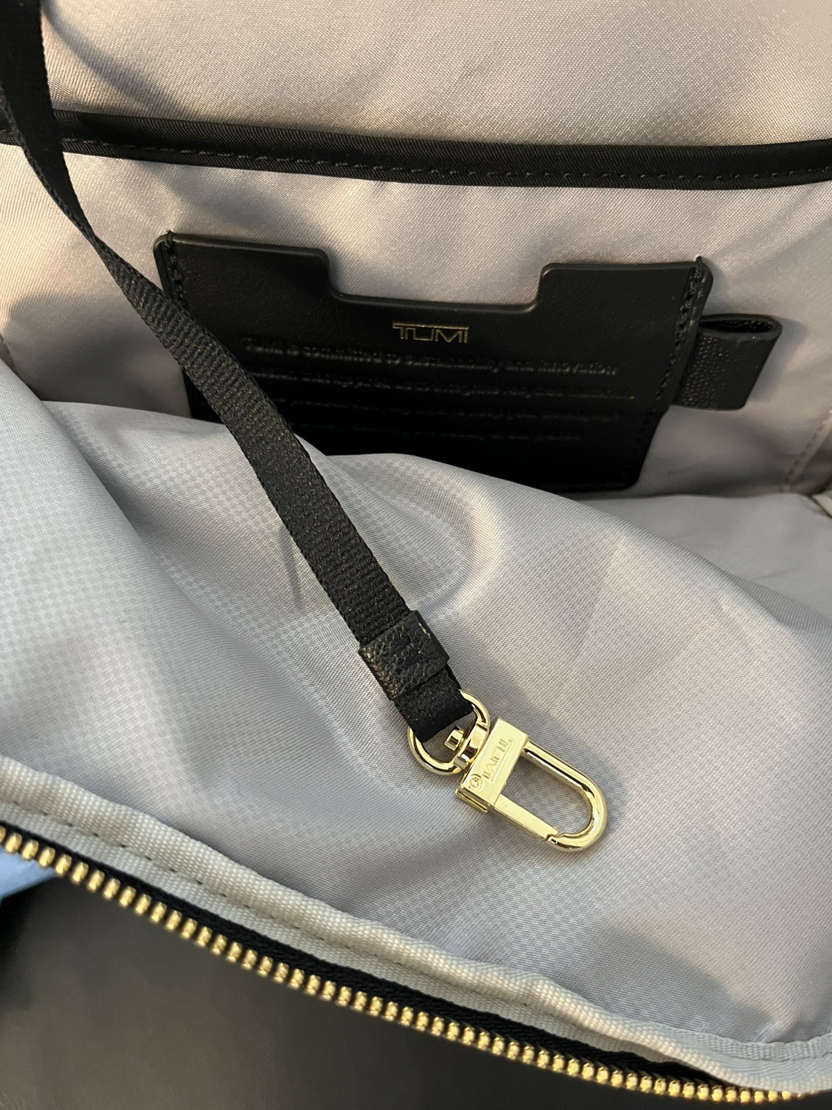 TUMI – Voyageur Halsey Backpack – Travel One Size, Black & Gold Hardware