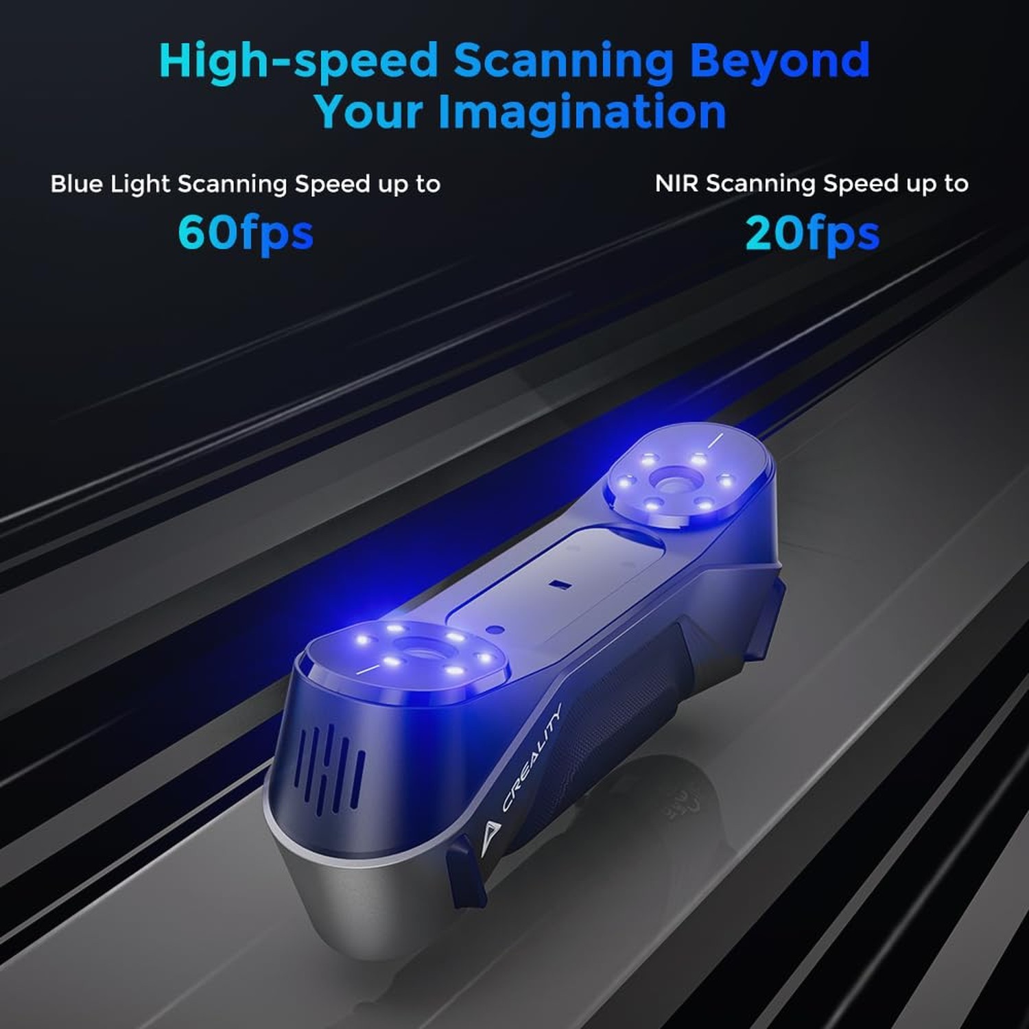 Creality 3D Scanner CR-Scan Raptor, Upgraded Handled 3D Scanner with Blue Las…