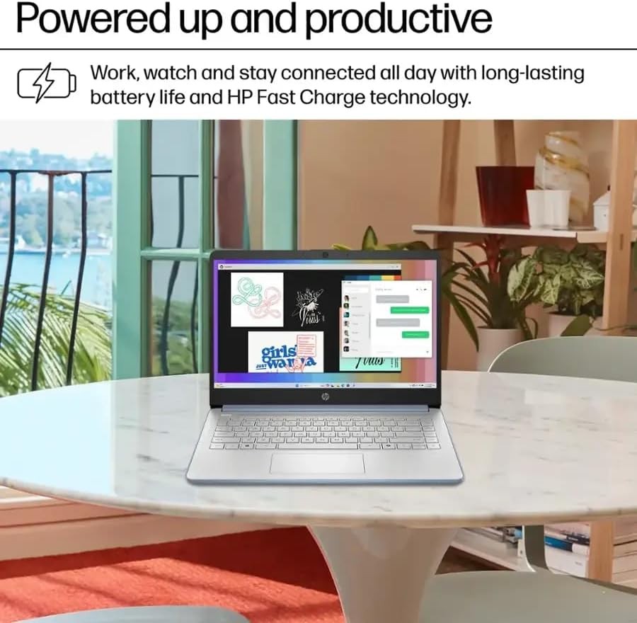 📍HP 14 in Laptop, Intel Processor N150, Up To 16GB RAM, 384GB Copilot AI, Wi-Fi