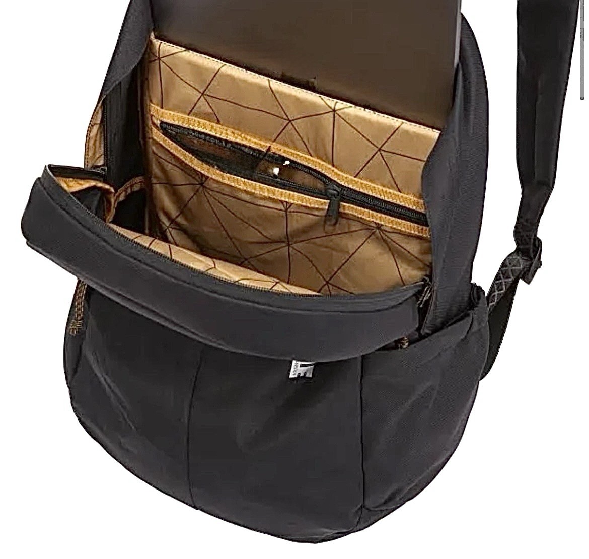 Thule Sweden Backpack Black Softshell Geometric Lined Padded, Laptop Compartment