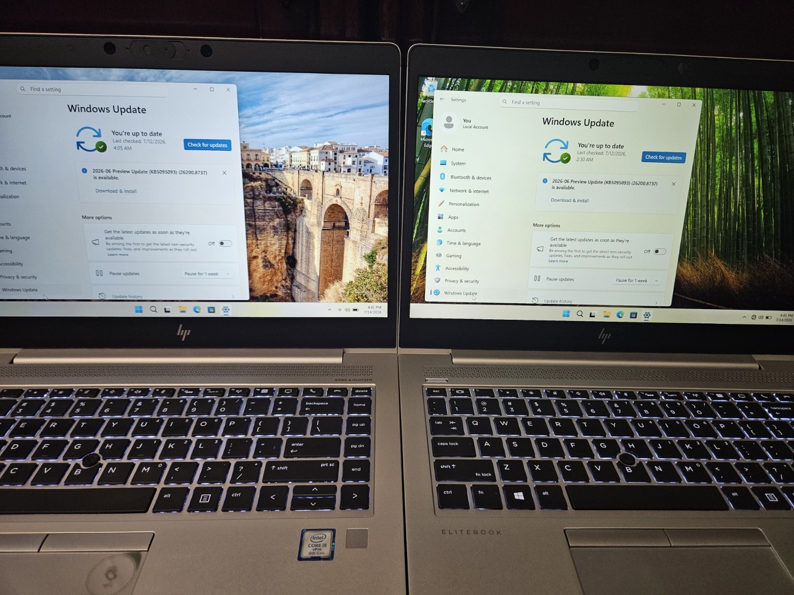 LOT OF 2 – HP Elitebook 840 G6 i5-8365U 1.6GHz 16GB RAM 256GB NVME 14″