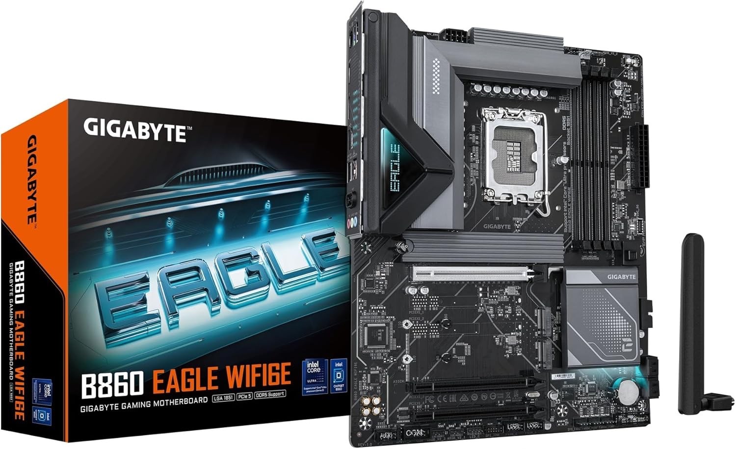 Gigabyte B860 Eagle WIFI6E Intel Core Ultra (Series 2) LGA 1851 Motherboard New!