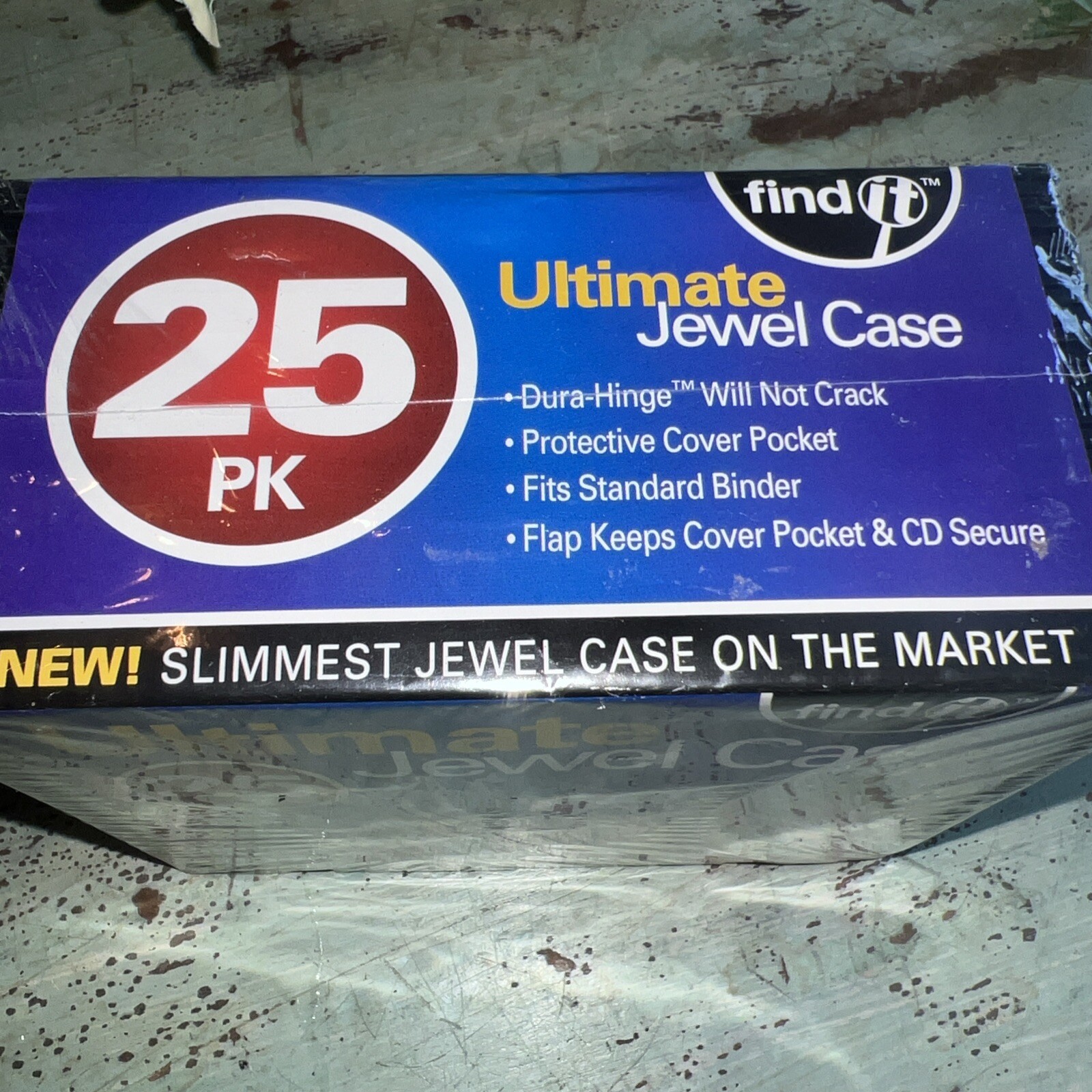 25 Standard 3 mm Ultimate Jewel Case Single CD DVD Disc Storage Black Tray NEW
