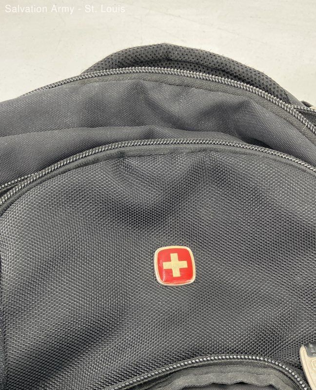 Swissgear Black Inner Pocket Adjustable Shoulder Strap Laptop Backpack Bag