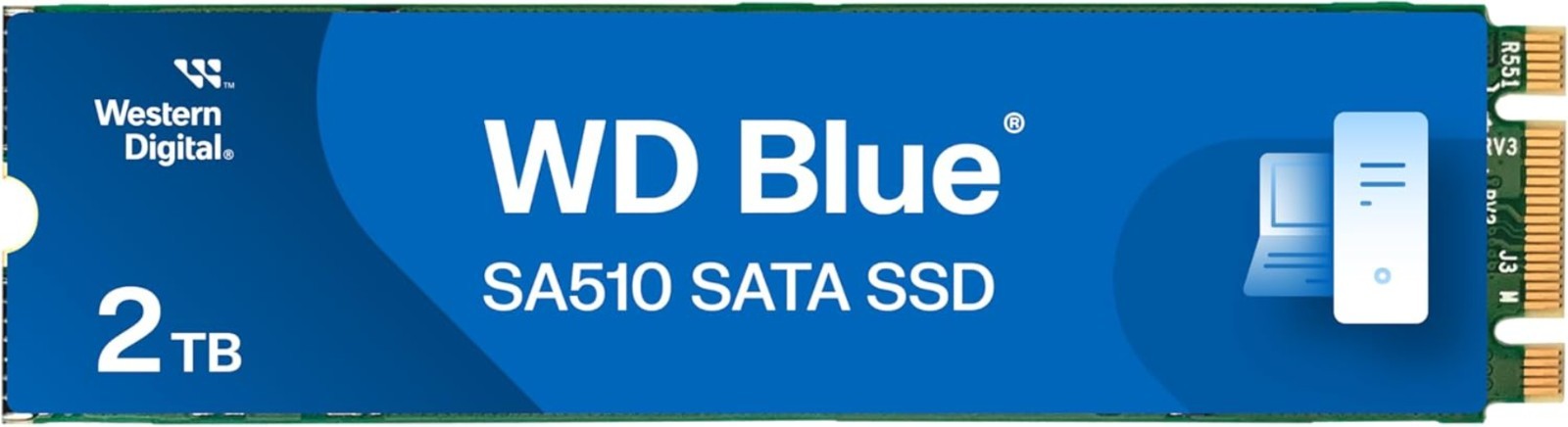 2TB WD Blue SA510 M.2 SATA SSD – 560 MB/s Speeds, Dust Resistant Performance