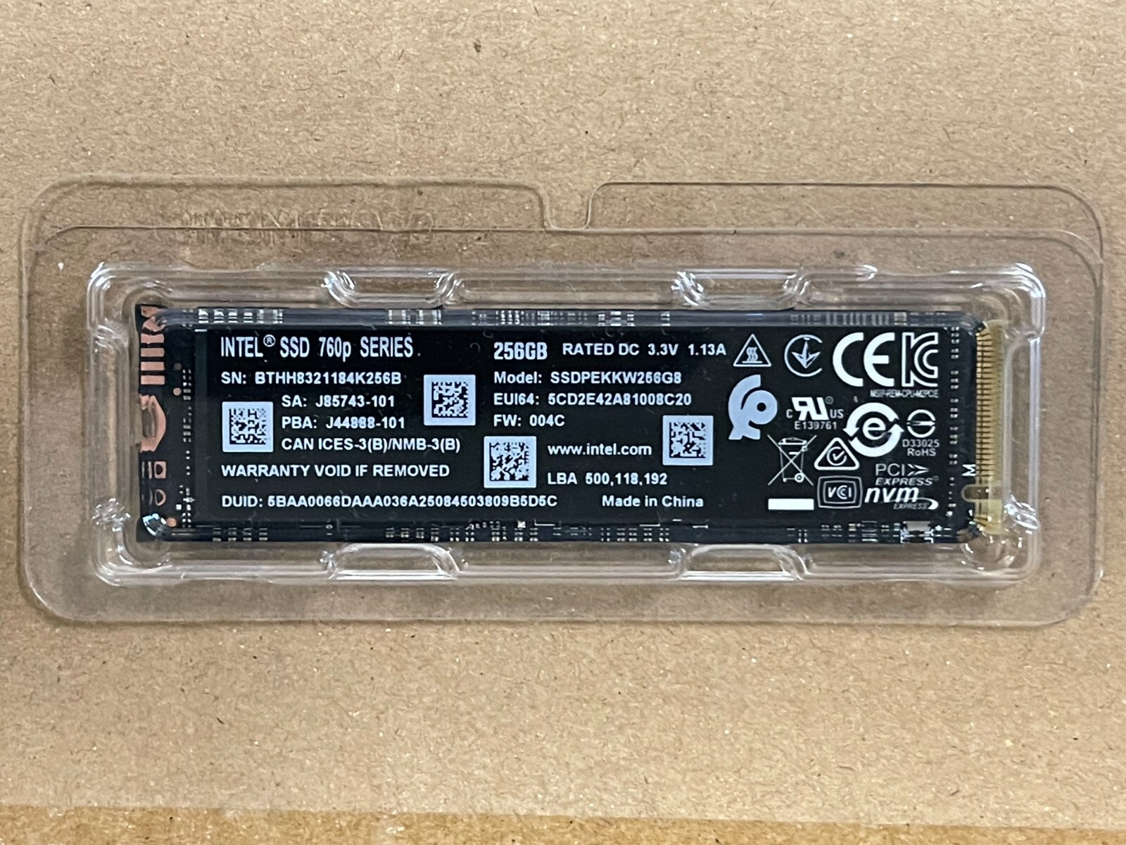 SSD M.2 2280 Plastic Storage Cases Clamshell – qty 5 – Mix lot
