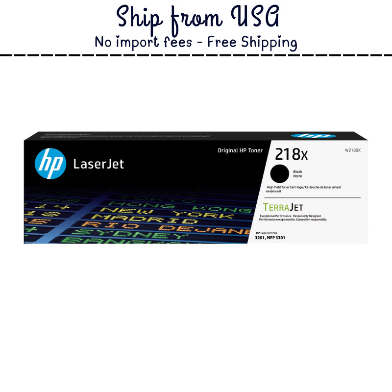 HP 218X High Yield Black Original LaserJet Toner Cartridge, ~3,200 pages