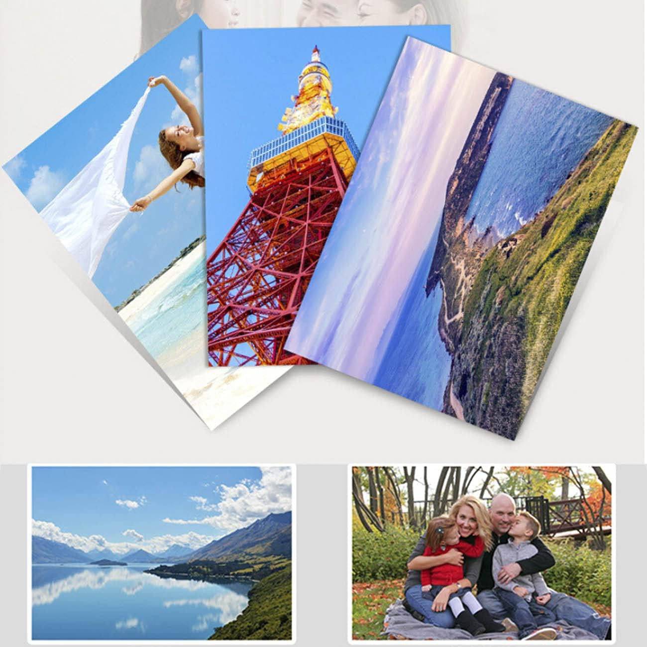 400 Sheets 4X6 Photo Paper Glossy 180Gsm Premium Inkjet Printer Paper, 4″X 6″ Wa