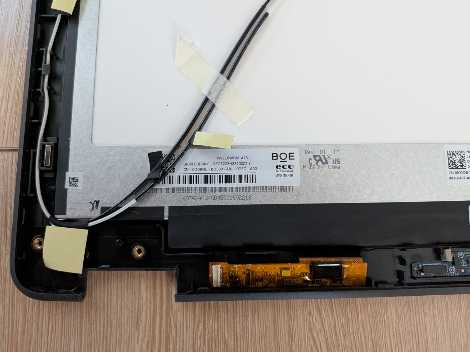 Dell 15.6″ LED LCD Screen 1366×768 Glossy 16:9 NV156WHM-A23 0DD9NC