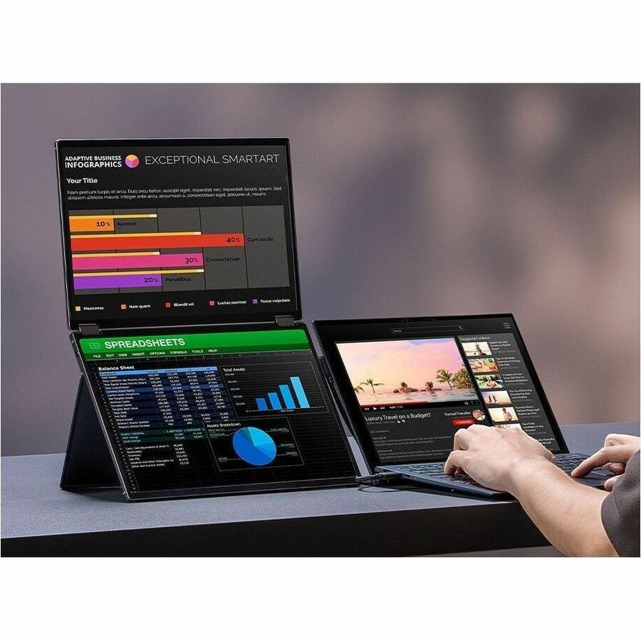 Asus ZenScreen Duo MB14FCD 14″ Class WUXGA LED Monitor – 16:10