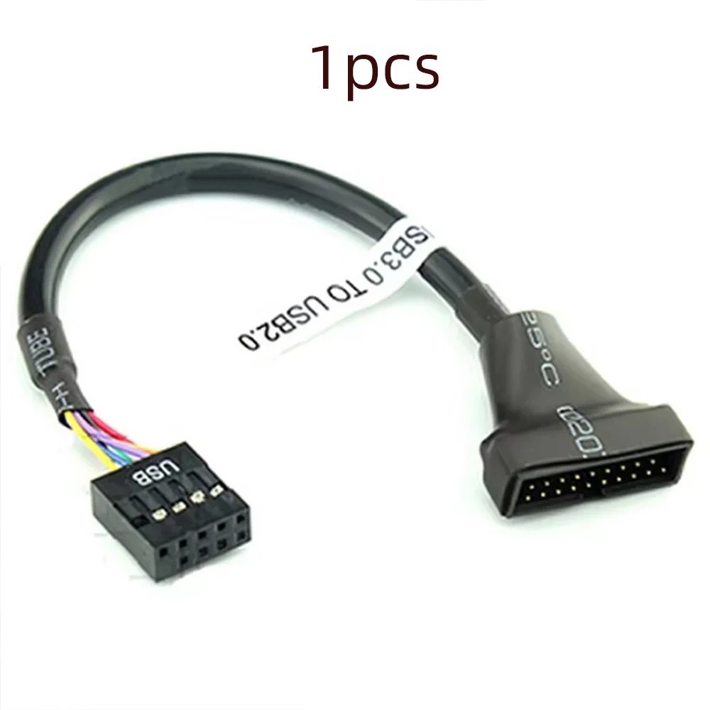 1pc USB 2.0 9-Pin Female to USB 3.0 20-Pin Male Motherboard Header Adapter Cable