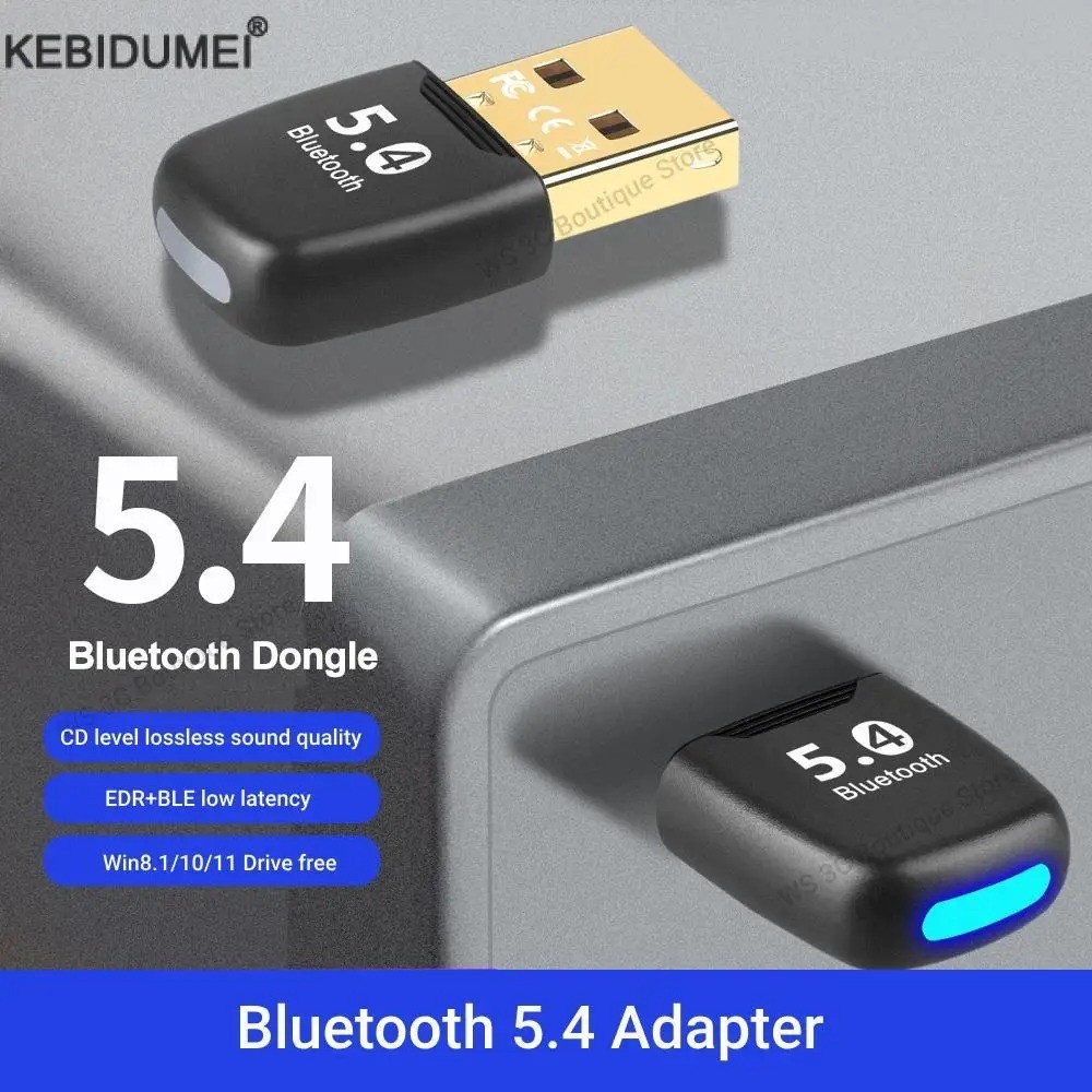 Bluetooth Adapter USB Bluetooth 5.4 for PC Dongle Adaptador