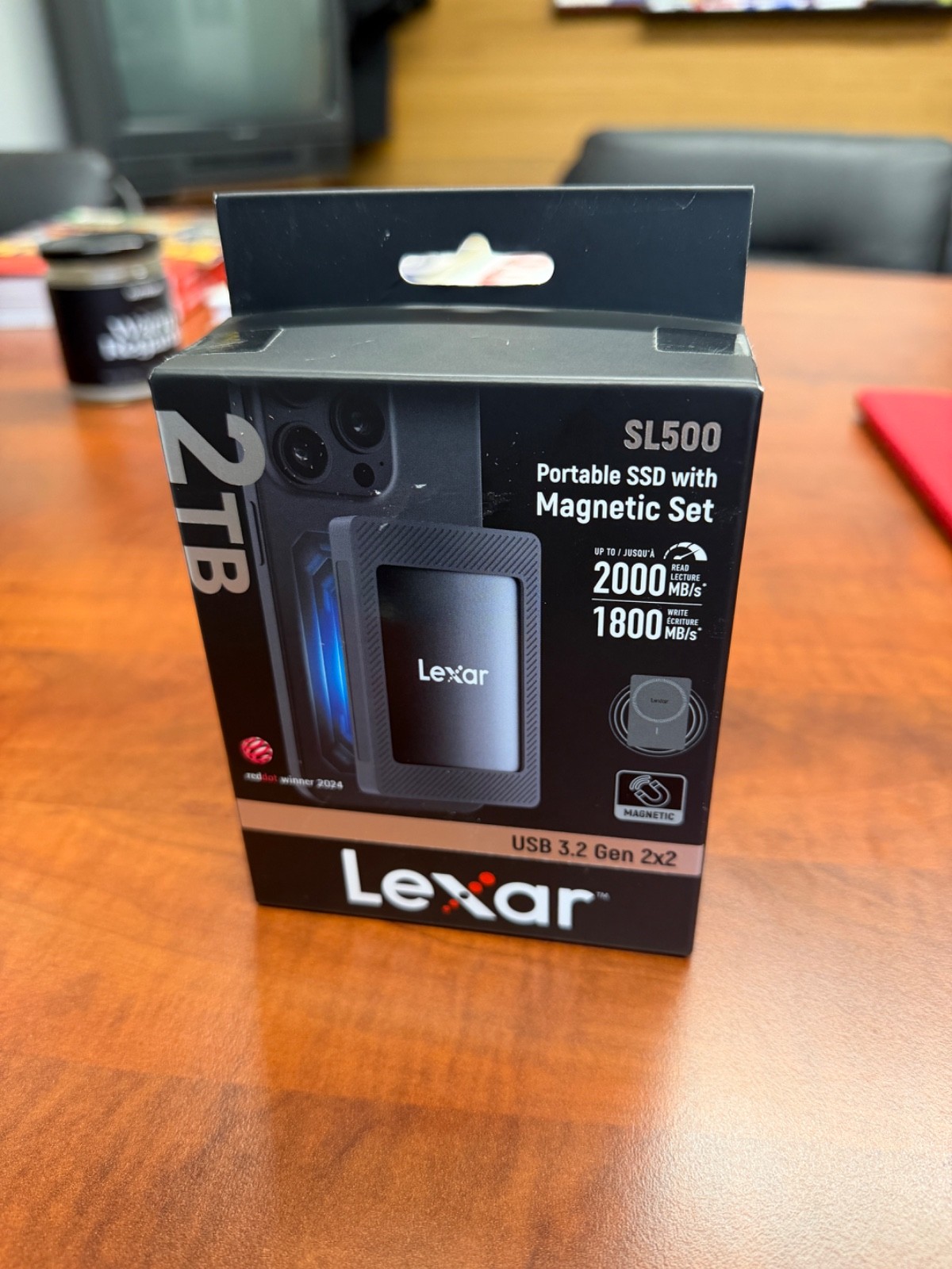 New 2TB Lexar SL500 Portable SSD Magnetic Set USB-C 3.2 Gen – Sealed in Box