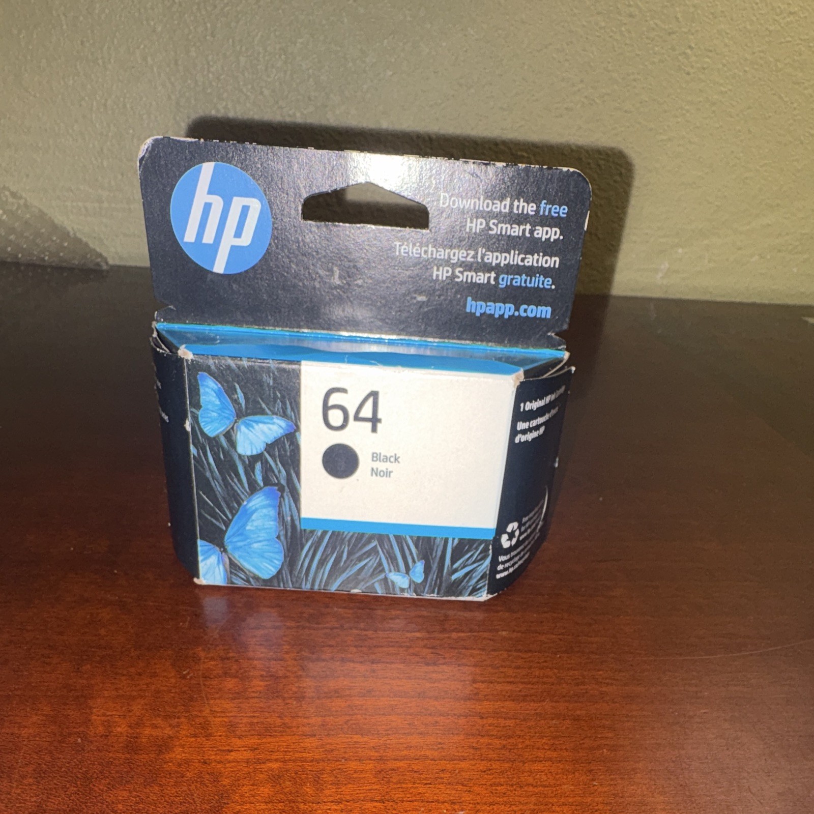 NEW – HP 64 Original Black Ink Cartridge – N9J90AN – June 2027